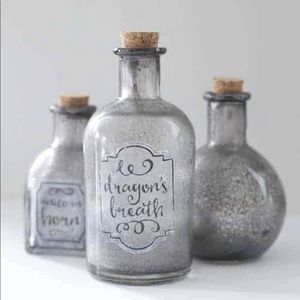 Metallic Witches Brew Bottle Set (Corked)